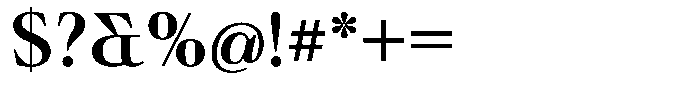 Ultion Medium Font OTHER CHARS
