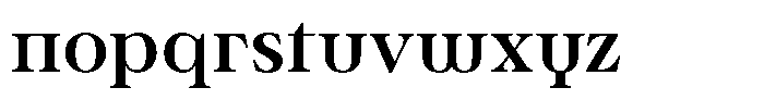 Ultion Medium Font LOWERCASE