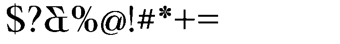 Ultion Regular Font OTHER CHARS