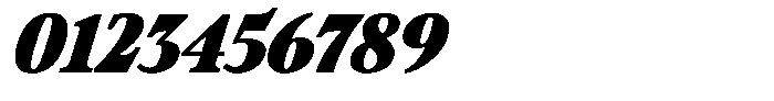 Ultion Text Black Italic Font OTHER CHARS