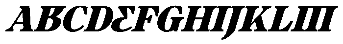 Ultion Text Black Italic Font UPPERCASE