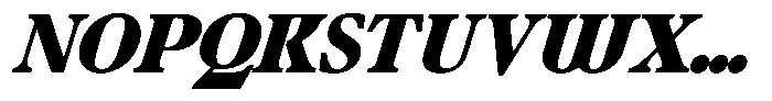 Ultion Text Black Italic Font UPPERCASE
