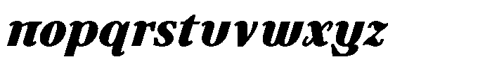 Ultion Text Black Italic Font LOWERCASE