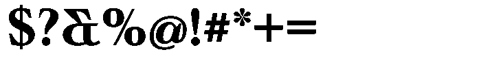 Ultion Text Bold Font OTHER CHARS