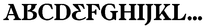 Ultion Text Bold Font UPPERCASE