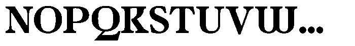 Ultion Text Bold Font UPPERCASE