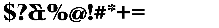 Ultion Text Extra Bold Font OTHER CHARS