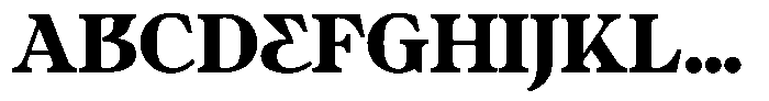 Ultion Text Extra Bold Font UPPERCASE