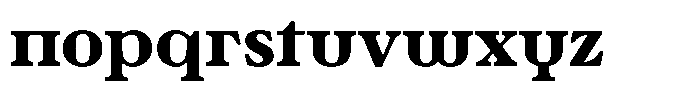 Ultion Text Extra Bold Font LOWERCASE