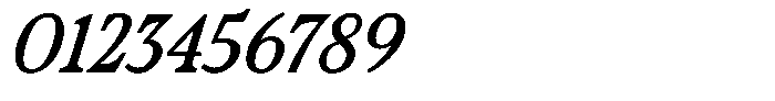 Ultion Text Italic Font OTHER CHARS