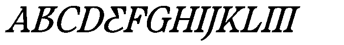 Ultion Text Italic Font UPPERCASE