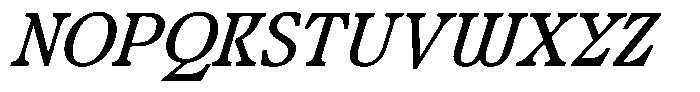 Ultion Text Italic Font UPPERCASE