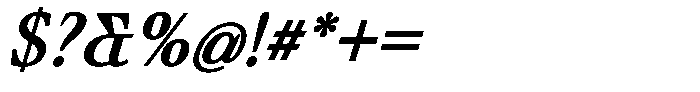 Ultion Text Medium Italic Font OTHER CHARS