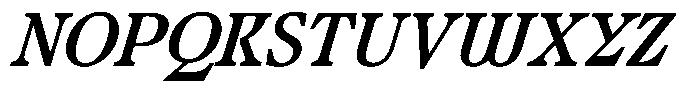 Ultion Text Medium Italic Font UPPERCASE