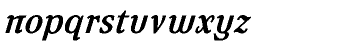 Ultion Text Medium Italic Font LOWERCASE