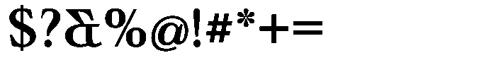 Ultion Text Medium Font OTHER CHARS