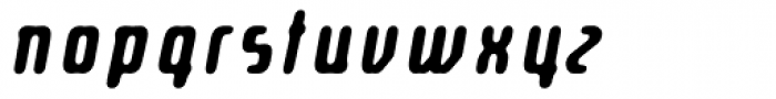 Ultranova Bold Italic Font LOWERCASE