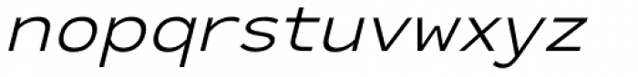 Ultraproxi Extralight Italic Font LOWERCASE