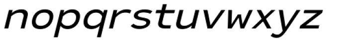 Ultraproxi Light Italic Font LOWERCASE