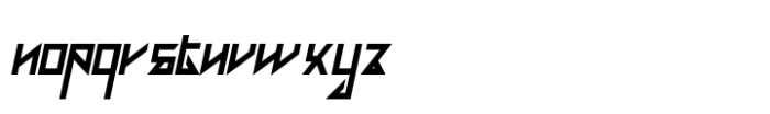 Ultrazeo Bold Italic Font LOWERCASE