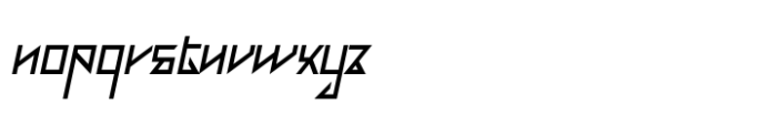 Ultrazeo Italic Font LOWERCASE