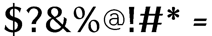 UlrichSans Regular Font OTHER CHARS