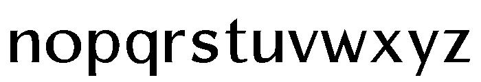 UlrichSans Regular Font LOWERCASE