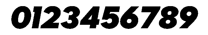 Ultramega BlackOblique Font OTHER CHARS