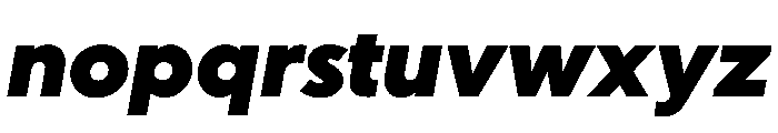 Ultramega BlackOblique Font LOWERCASE