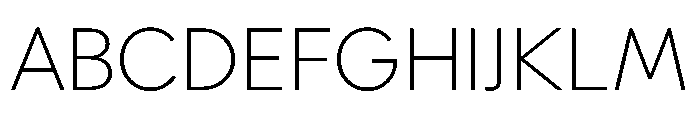 Ultramega Hairline Font UPPERCASE