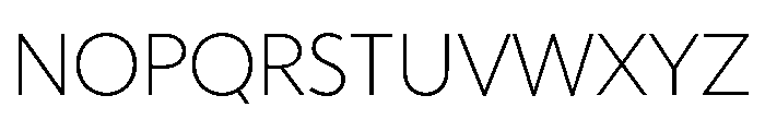 Ultramega Hairline Font UPPERCASE
