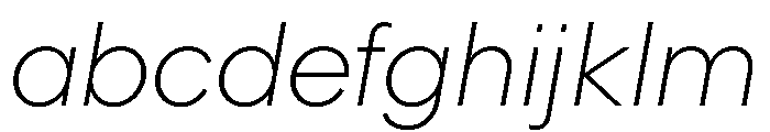 Ultramega HairlineOblique FONT