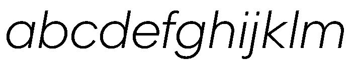 Ultramega LightOblique FONT