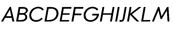Ultramega RegularOblique Font UPPERCASE