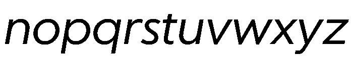 Ultramega RegularOblique Font LOWERCASE