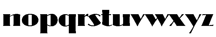 Ultra Modern Bold Font LOWERCASE