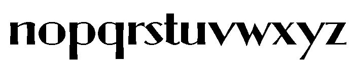 Ultra Modern Light Font LOWERCASE