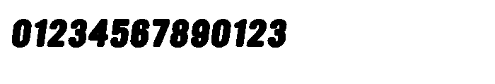Ultramagnetic Black Oblique Font OTHER CHARS