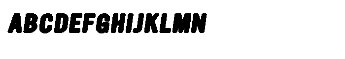 Ultramagnetic Black Oblique Font UPPERCASE