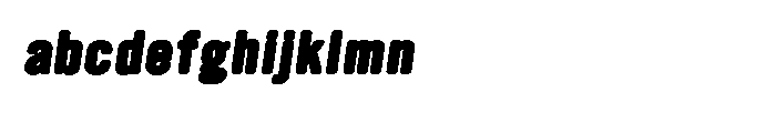 Ultramagnetic Black Oblique Font LOWERCASE