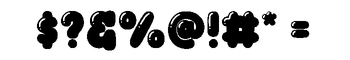UM BUBBLE MAGIC Font OTHER CHARS