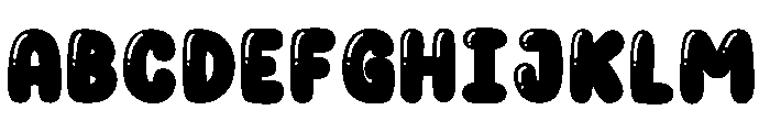 UM BUBBLE MAGIC Font UPPERCASE