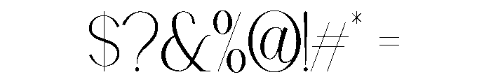 UM BlueMoon Font OTHER CHARS