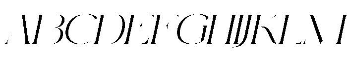 UM Christmas Memory Italic Font UPPERCASE
