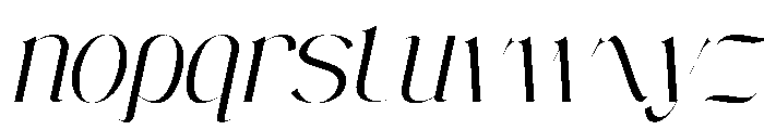 UM Christmas Memory Italic Font LOWERCASE