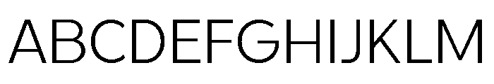 UM Gloft Extra Light Font UPPERCASE