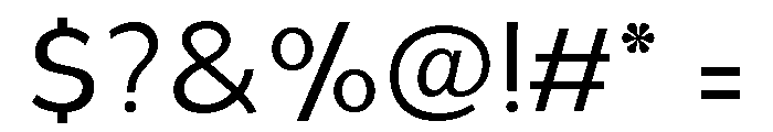UM Gloft Light Font OTHER CHARS