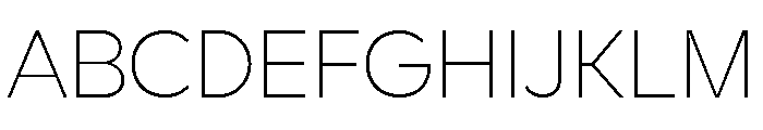 UM Grafton Thin Font UPPERCASE