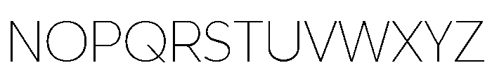 UM Grafton Thin Font UPPERCASE