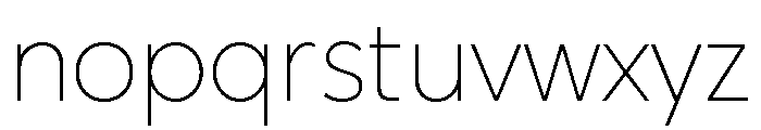 UM Grafton Thin Font LOWERCASE